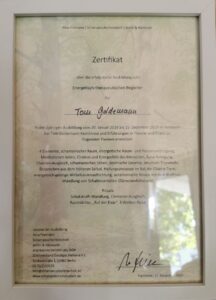 Zertifikat energetisch therapeutischer begleiter
